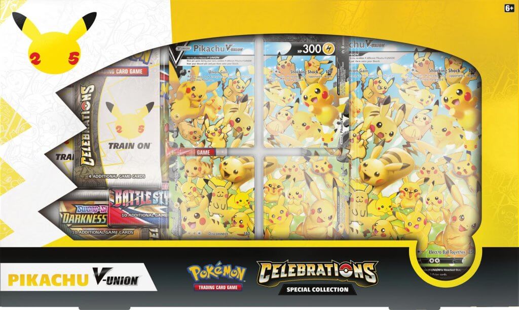 Pokemon Celebrations Pikachu V Union Box